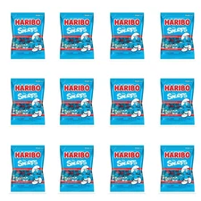 Haribo Gummi Candy, The Smurfs Gold-Bears, 4 Oz Each,PK OF 12