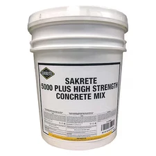 Sakrete 120020 Concrete Mix, Pail, Gray, 5000 Plus High Strength