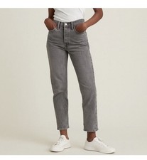 Levi's Wedgie Straight Women  s Size 26 Gray High Rise Button Fly Jeans