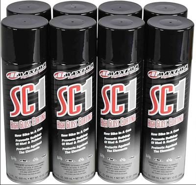 Maxima Racing Oils 78920 SC1 High Gloss Silicone Clear Coat Spray (8 Cans)