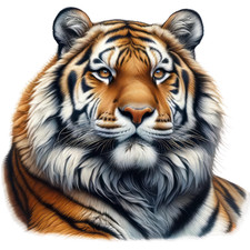 Bengal Tiger Vinyl Sticker Decal│Jungle Big Cat Wall Tile Toilet Laptop Graphic