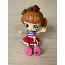 Mini muñeca Shopkins Shoppies Coco Cookie pelo castaño ojos azulados juguetes de alce