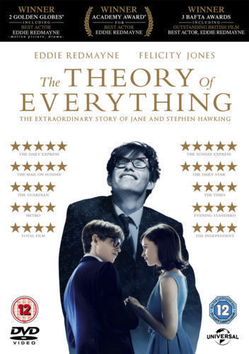THE THEORY OF EVERYTHING STEPHEN HAWKING EDDIE REDMAYNE F JONES DVD NEW & SEALED - Picture 1 of 1
