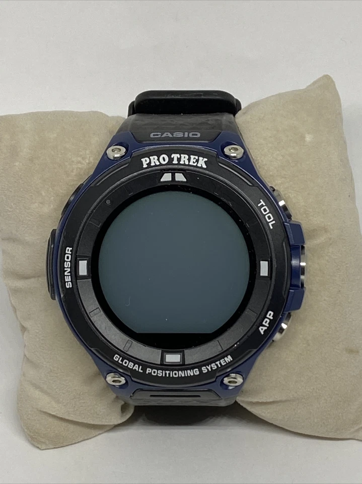 Casio Pro Trek WSD-F20 Men's Black Silicone Digital Display Smartwatch EY540 - Image 3 of 4