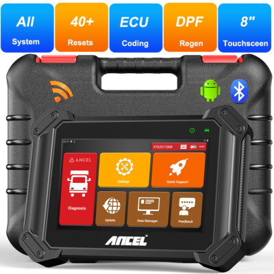 ANCEL V6 HD Heavy Duty Truck HD OBD2 Scanner Bidirectional Diagnostic Scan Tool