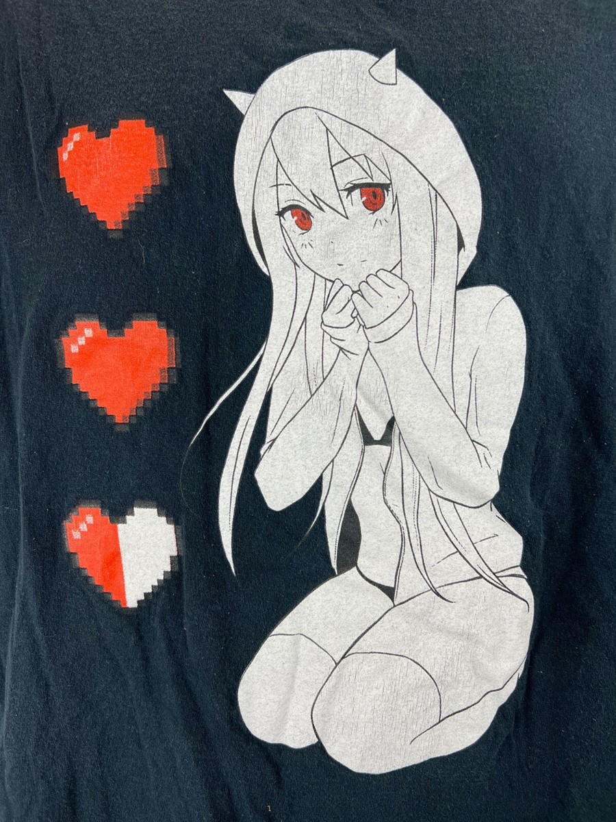 Lewd Complex T-Shirt Top Women's XL Black Graphic Print