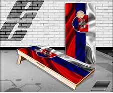 Slovakian flag Cornhole Boards Bean Bag Toss Game