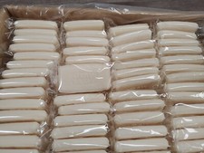 Jabón vegano prensado en frío con azúcar cruda 125 piezas 1 oz barra de viaje piel sensible sin perfume