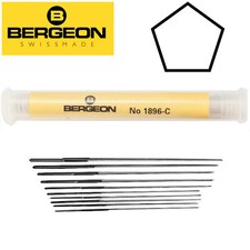 Bergeon 1896-C Set Of 12 Cutting Broaches 58 to 80 Dia. 0.33 1.04 mm - NEW