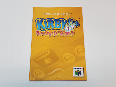 Kirby 64: The Crystal Shards N64 Nintendo 64 Authentic Manual Only *