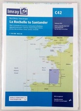 Carte marine Imray Golf de Gascogne France&Espagne La rochelle à Santander C42