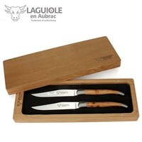 Laguiole En Aubrac - 2Er Set Laguiole Steakmesser Frankreich - Griff Wacholder
