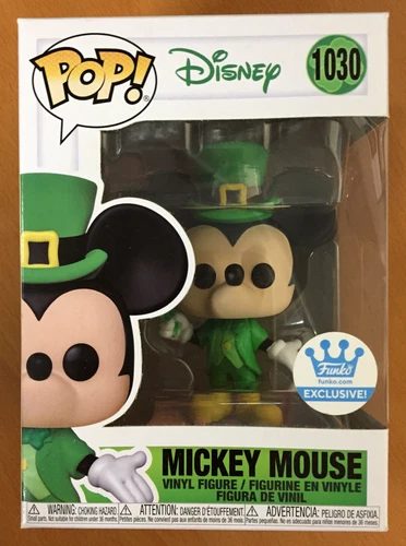 FUNKO POP! Mickey Mouse #1030 DISNEY Vinyl Figure ST. PATRICK'S DAY Exclusive