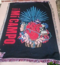 Official MI CAMPO Tequila TAPESTRY THROW BLANKET Wall Hang Decor 62.5"x42.5"