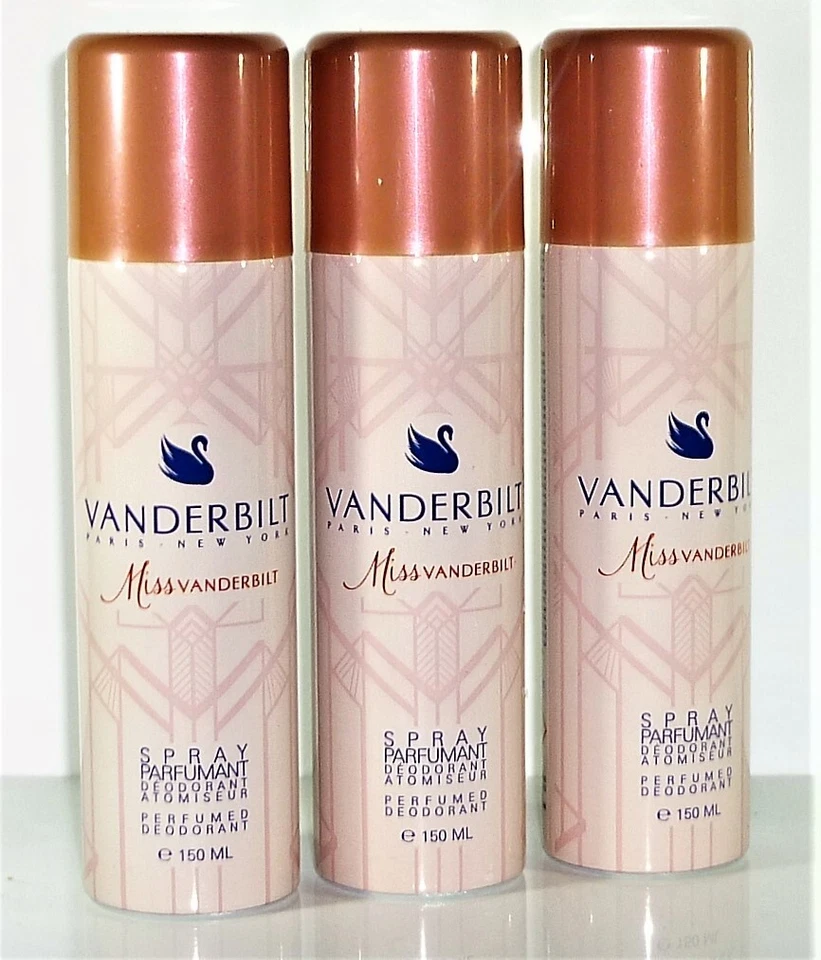 3 x Gloria Vanderbilt - Miss Vanderbilt Deo Spray je 150 ml = 450 ml