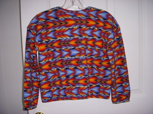 NWT Lularoe Kids UNISEX Monroe Jacket Multi Color Aztec Print SIZE~12 - Picture 2 of 4