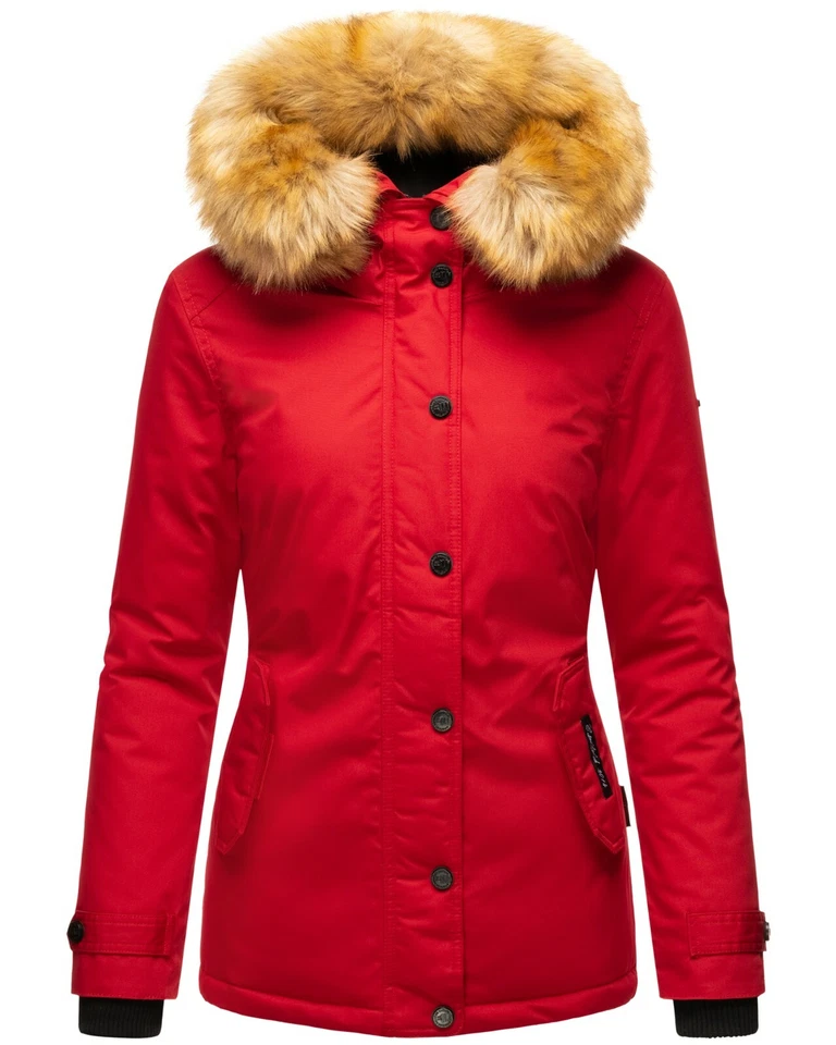 Navahoo Damen Winter Jacke Steppjacke Mantel Parka Kapuze Warm Gefüttert LAURA - Bild 3 von 4