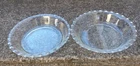 Vintage Pyrex 206 6" Fluted Glass Pie Tart Plate Pan Lot of 2 Made in USA