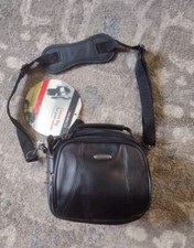 Camera/Video Bag VTG AMBICO Shoulder Bag Black Soft Faux Leather Crossbody
