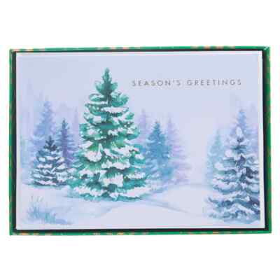 Graphique Winter Scene Large Classic Holiday Boxed Card 15ct w