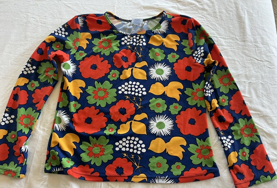 MARIMEKKO FOR TARGET Girls Rash Guard Swim Shirt Paprika UPF 50+ Girls Size XL - Image 3 of 4