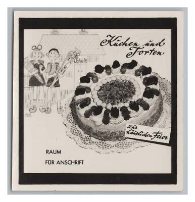 DEWAG Werbeagentur DDR Werbung - Kuchen und Torten - Altes Foto Collage
