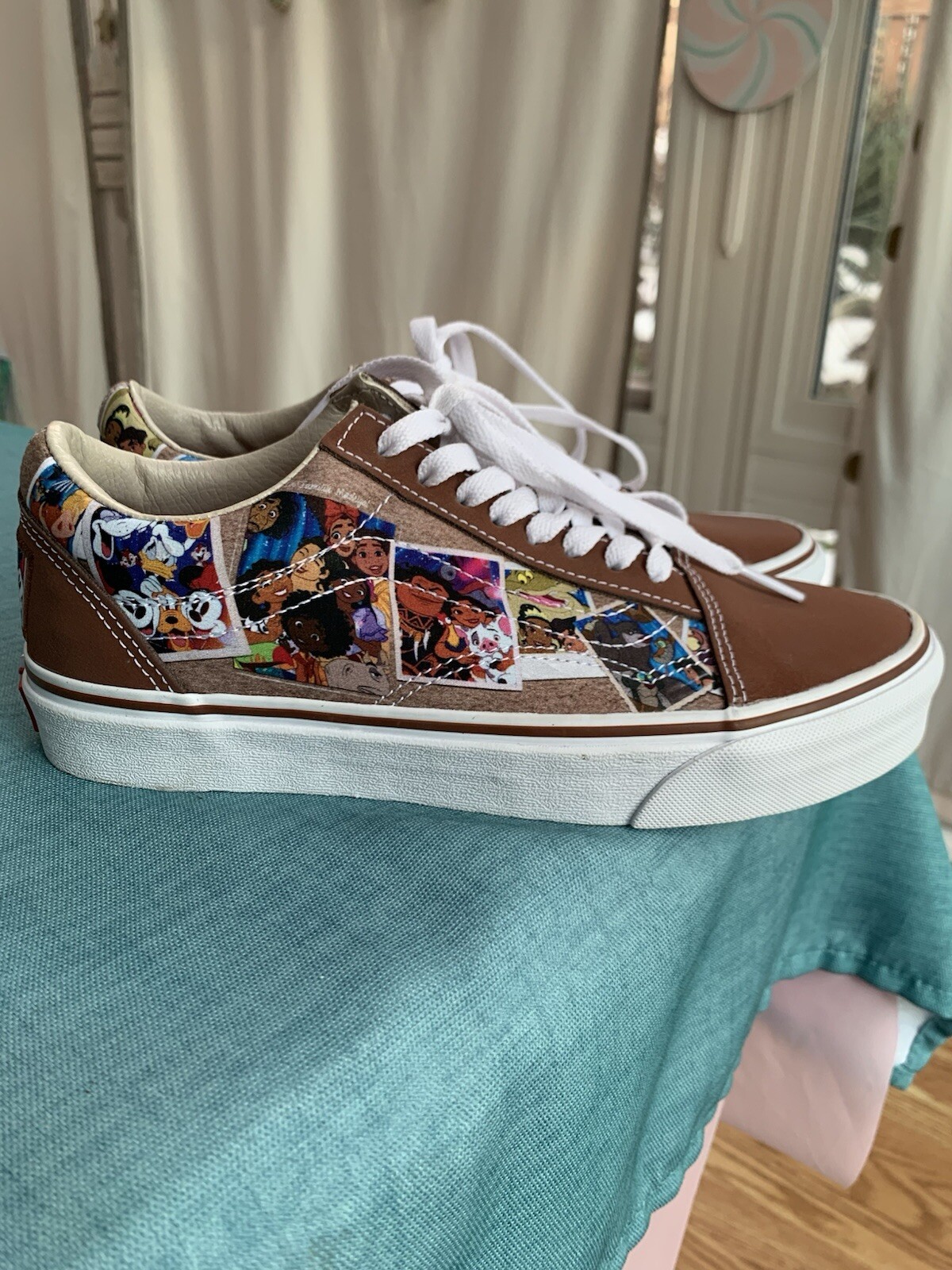 Vans x Disney 100th Scrapbook Old Skool Skate Sneakers Shoes Mens 6.5 Women’s 8