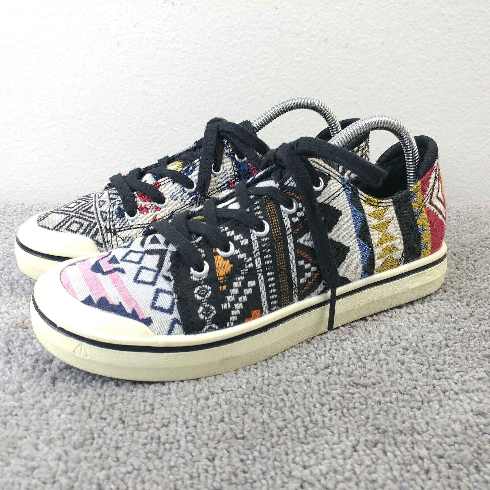 Keen Sneakers Elsa IV Donna 9.5 Scarpe Southwestern Aztec Tela Stringate