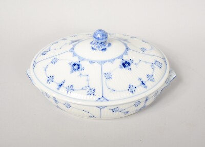 Royal Copenhagen Blue Fluted Plain Tureen Covered Bowl 405