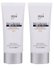 ATOMY Sunscreen SPF 50+ Pa+++ Beige 60ml 2EA. Free Shipping (Exp. Aug.2027)