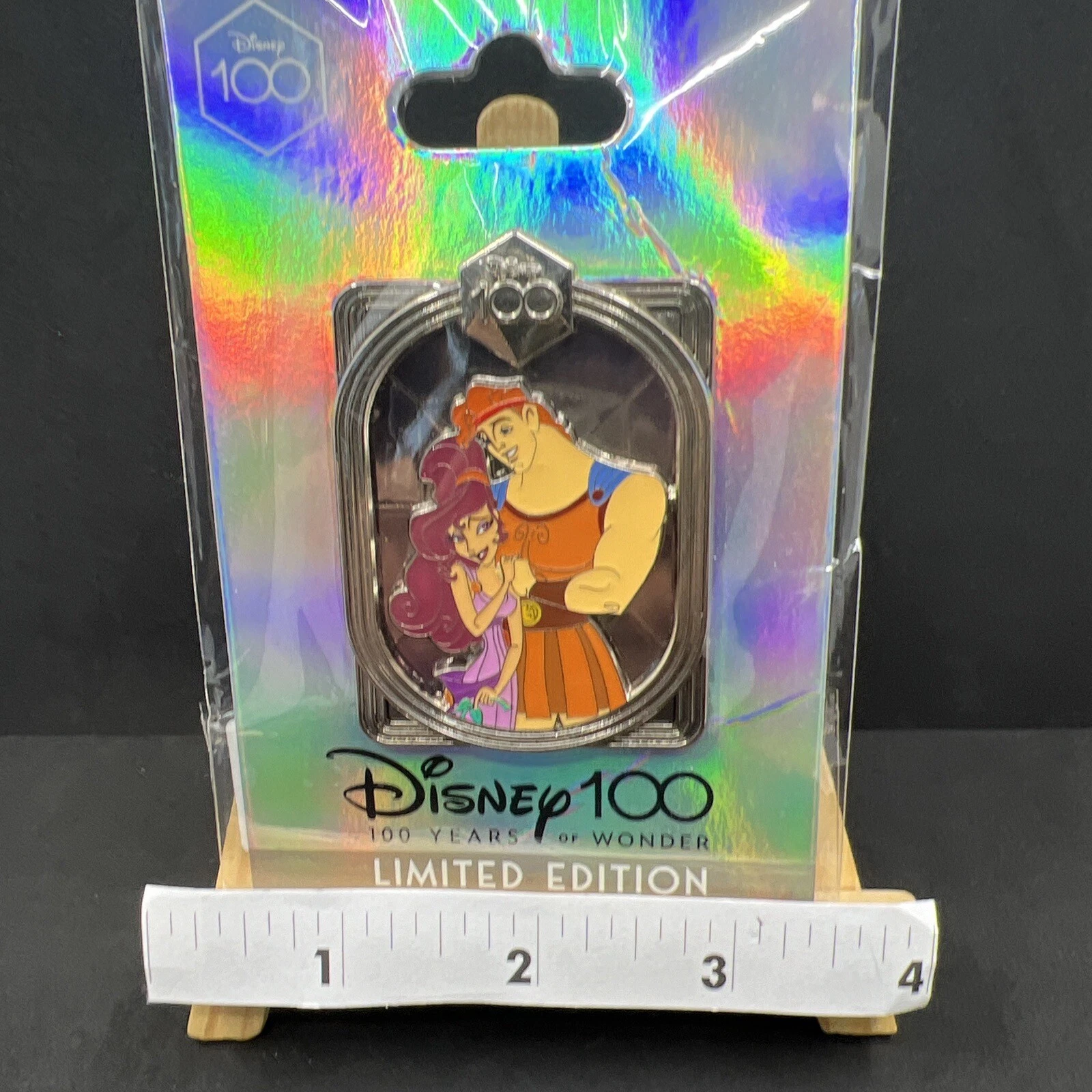 Disney DEC employee center Hercules and megara Celebrating 100 Years LE 400 Pin