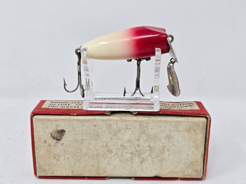 VINTAGE O.M. BAIT CO. UNNER-FLASH 200 MADE IN MICH. Nel 1938 con scatola molto rara - Foto 5 di 9