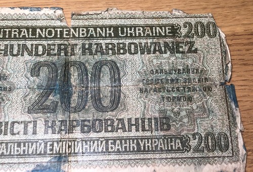 1942 Ukraine Germany Occupation 200 Karbowanez - Picture 5 of 6