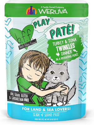 B.F.F. Play - Best Feline Friend Paté Lovers, Aw Yeah!, Turkey & Tuna Twinkles w