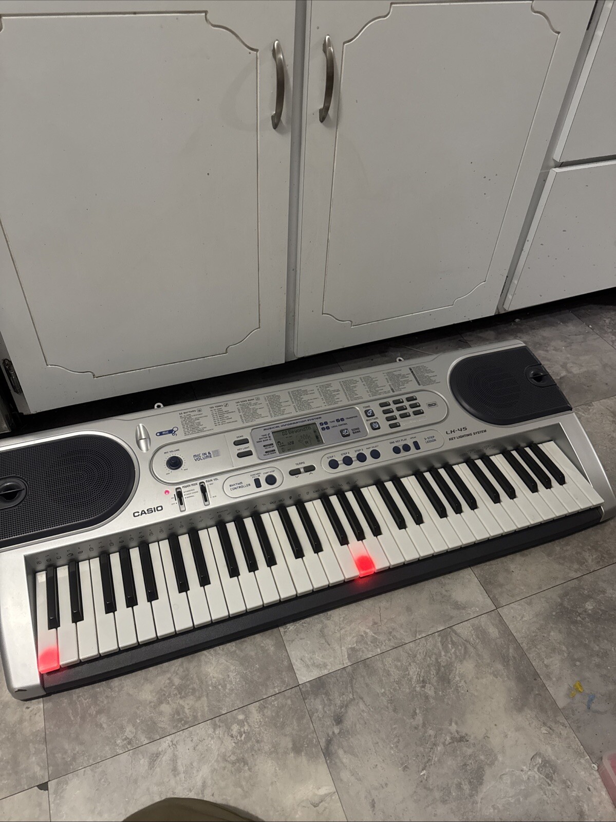 Casio IK-45 Keyboard with Key Lighting System Tested Good Condition No Charger Included