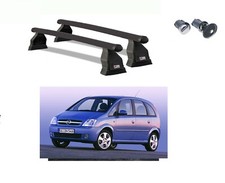 BARRE PORTATUTTO OPEL MERIVA A ANNO 2005 CON 2 SERRATURE ANTIFURTO OMOLOGATE