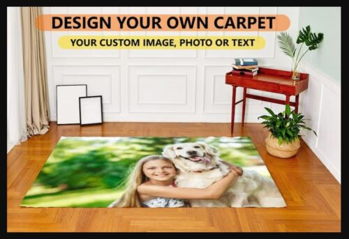 Black and Red Keep Off, Keep off Rug, Solid Decor Carpet, Area Rug, Personalized - Picture 7 of 9