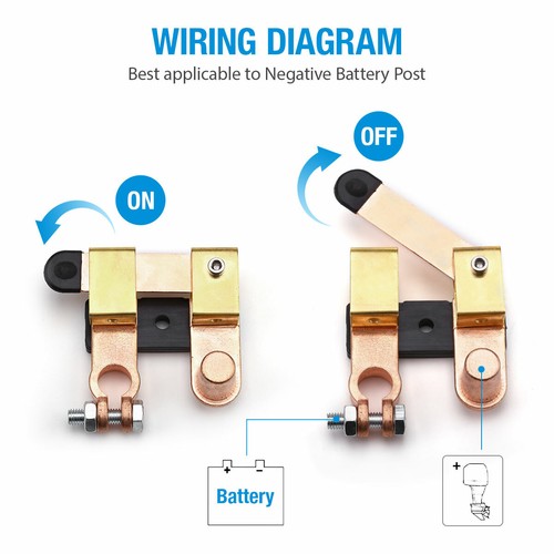New 12V 24V Master Battery Quick Disconnect Power Cut Shut Off - Foto 11
