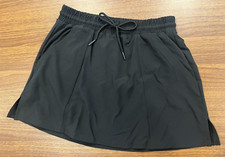 Kona Sol Womens Full Coverage Swim Skirt, Black Size S 4-6 