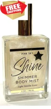 Pink Sky Body SHINE Shimmer Body Mist - Brighten, Illuminate, Light Vanilla