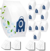 GN Hoover Bags for Miele Complete C2 C3 Powerline Silence Ecoline Cat & Dog x 10