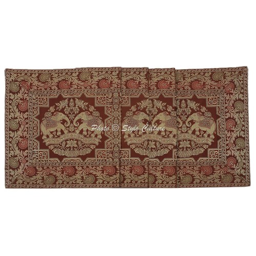 Table Runner Art Decor Brocade Brocade Party Wedding Table Cover Indian Tapestry - Picture 3 of 4