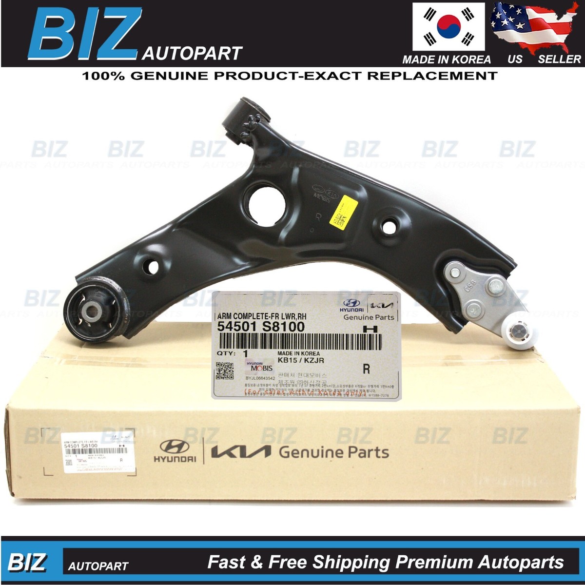 Genuine Lower Control Arm FRONT RIGHT for 20-25 Palisade Telluride