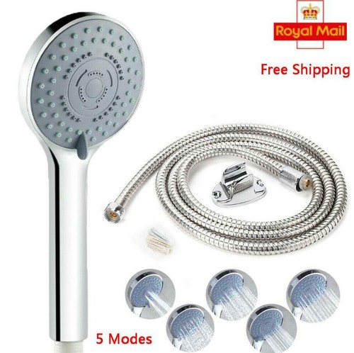 Universal Shower Head 5 Mode Function Chrome Anti-limescale Handset ...
