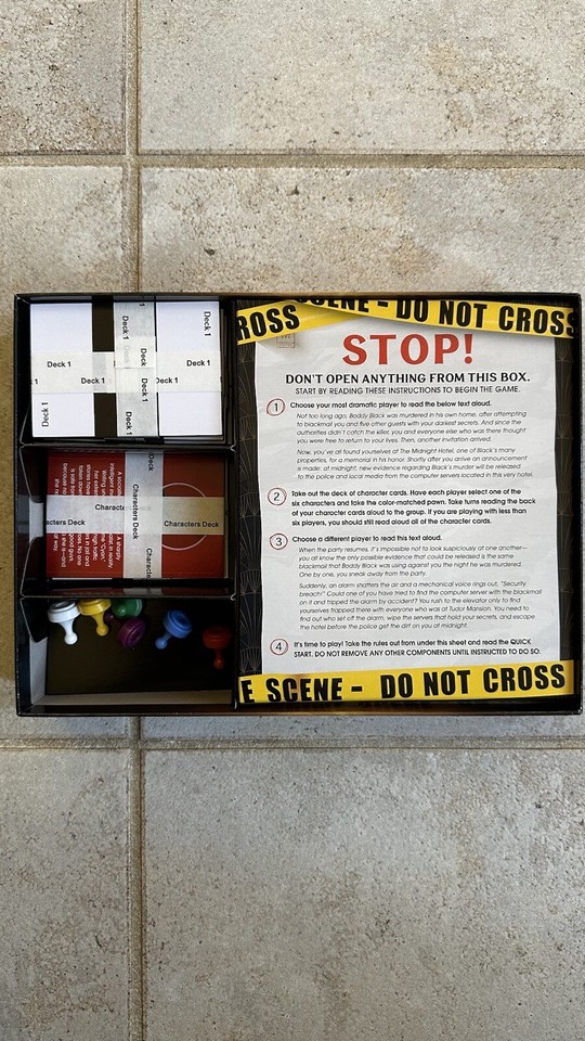 Clue Escape The Midnight Hotel Board Game, Clue Escape Room Game