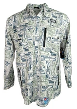 Pelagic Shirt Men's Size L Eclipse Pro Fish Market Long Sleeve Performance Guide