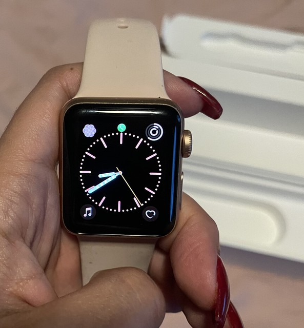 Apple Watch Series 3 - Rose Gold with Pink Sand Sport Band (GPS + Cellular) - (MQJQ2LL/A) for