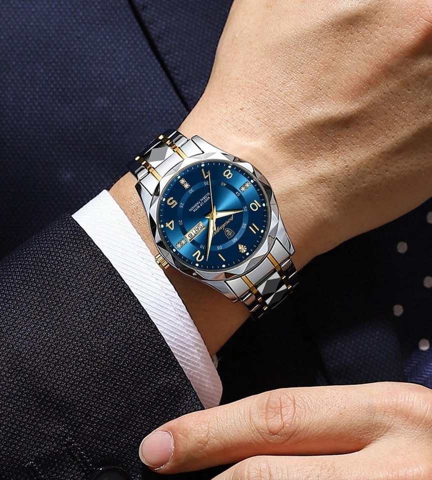 Fashion High Quality Men's Wrist Watch  Waterproof Luminous Date Watch - image 2 of 4