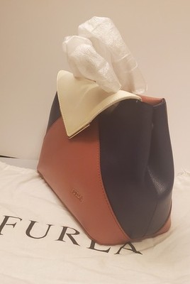 Genuine Furla Leather Purse Crossbody Small Bag Women's Made in Italy
