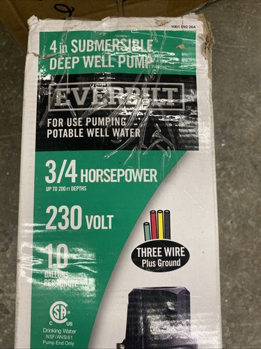 Everbilt EFSUB7-123HD 3/4 HP Water Pump - Picture 2 of 9